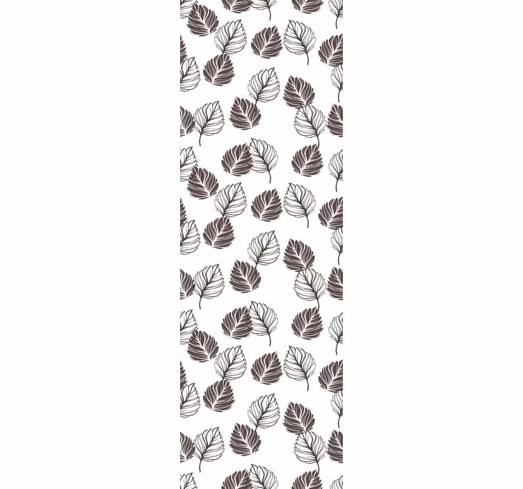 Roller blind for kitchen window in hoja grey kinfolk pattern - TenStickers