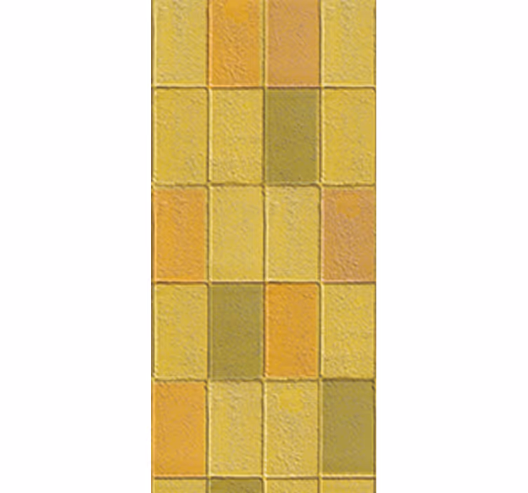 Kawaii style yellow shades roller blind for kitchen window - TenStickers