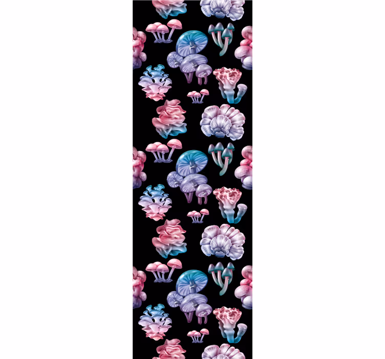Roller blind for kitchen window set of magic mushrooms - TenStickers