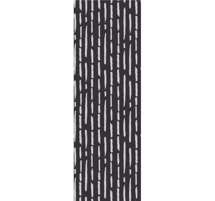Roller blind for kitchen window striped ink brush pattern - TenStickers