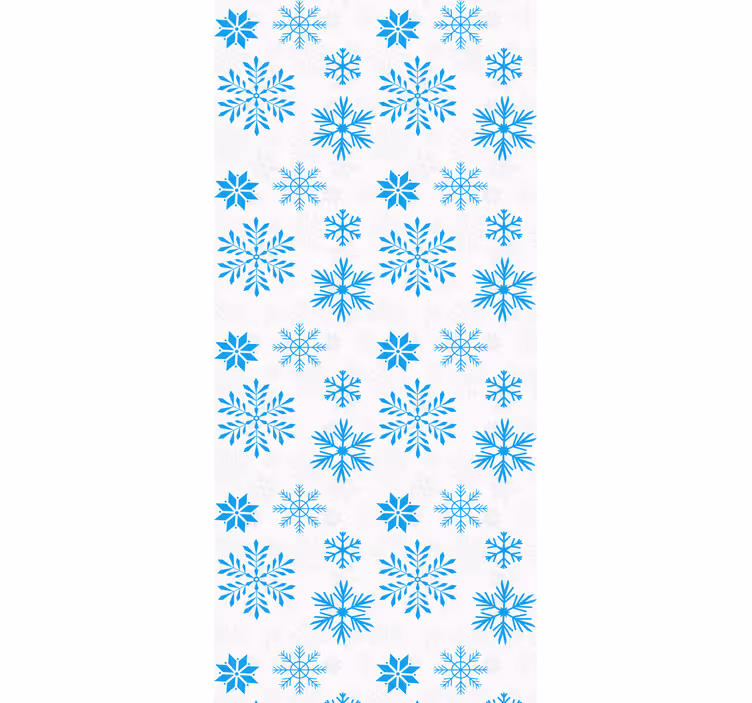 Snow crystal roller blind for kitchen window - TenStickers
