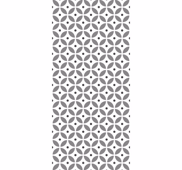 Roller blind for kitchen window in nordic seamless circles - TenStickers