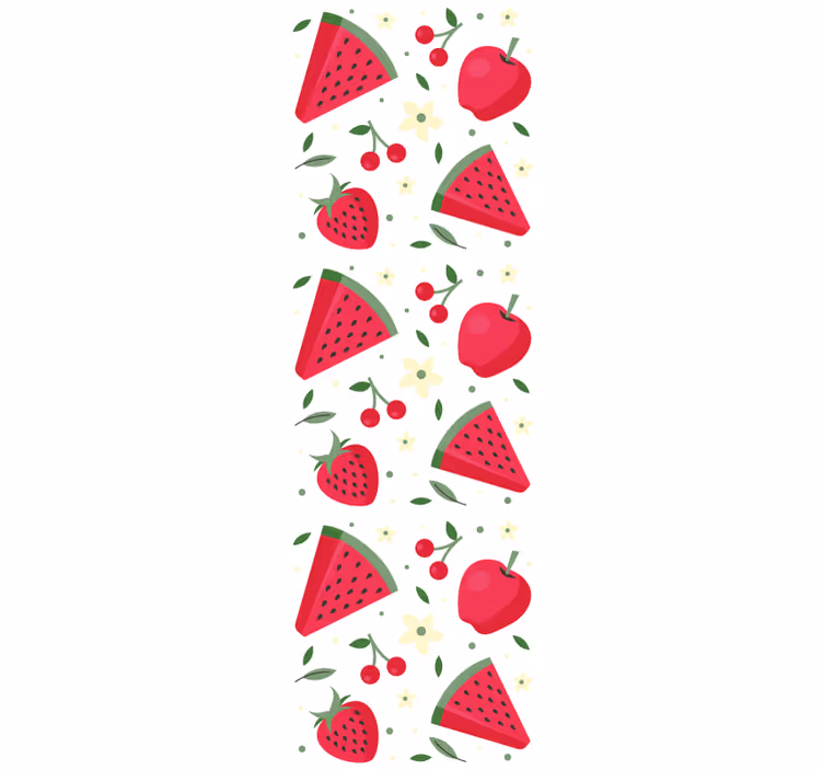 Roller blind for kitchen window with fruit patterns - TenStickers