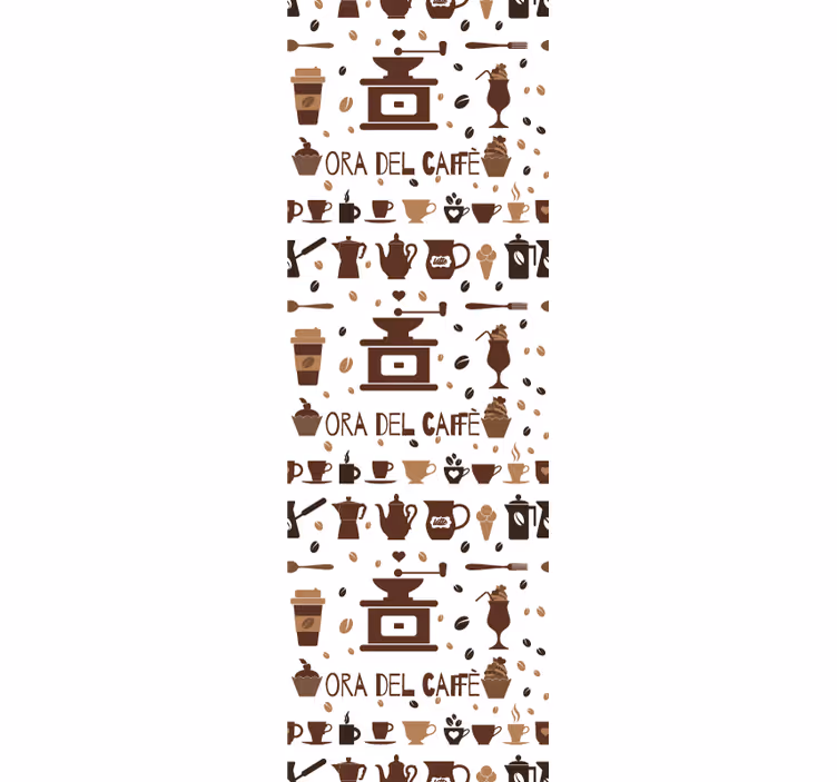 Coffee time roller blind for kitchen window - TenStickers
