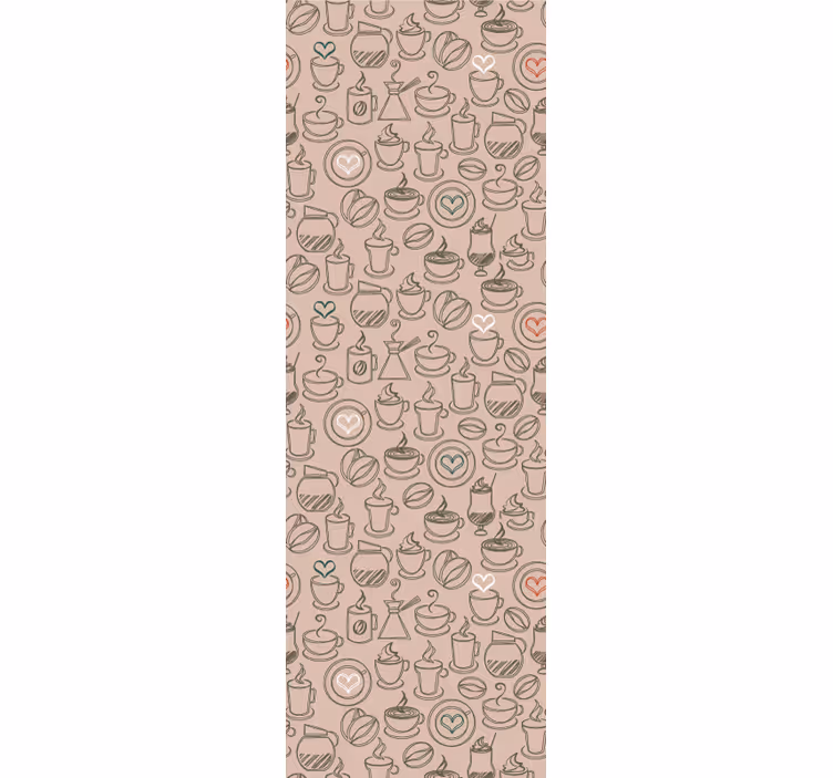 Roller blind for kitchen window i love coffee - TenStickers
