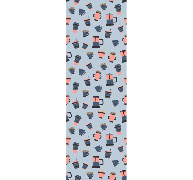 Roller blind for kitchen window coffee takeaway design - TenStickers