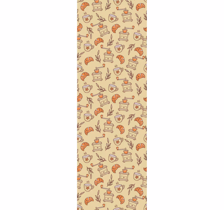Roller blind for kitchen window coffee design - TenStickers