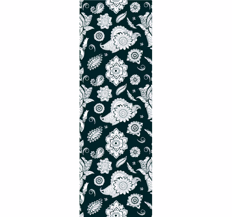 Roller blind for kitchen window in indian paisley design - TenStickers