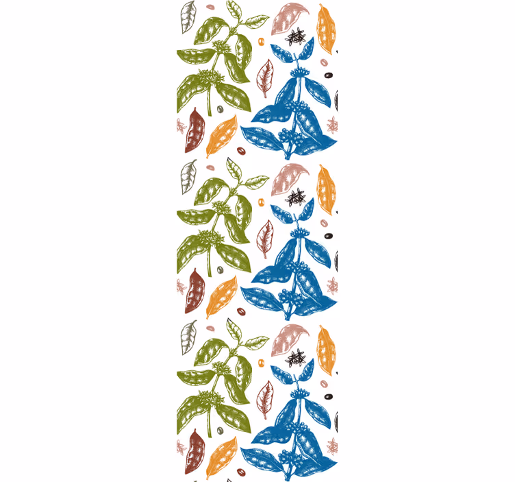 Roller blind for kitchen window coffee plant design - TenStickers
