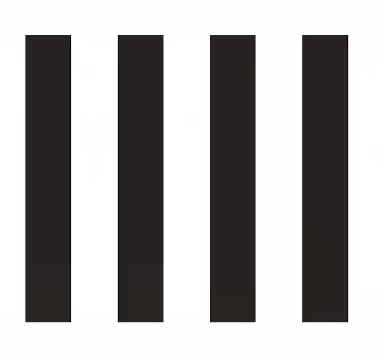 White and black stripes roller blind for kitchen window - TenStickers