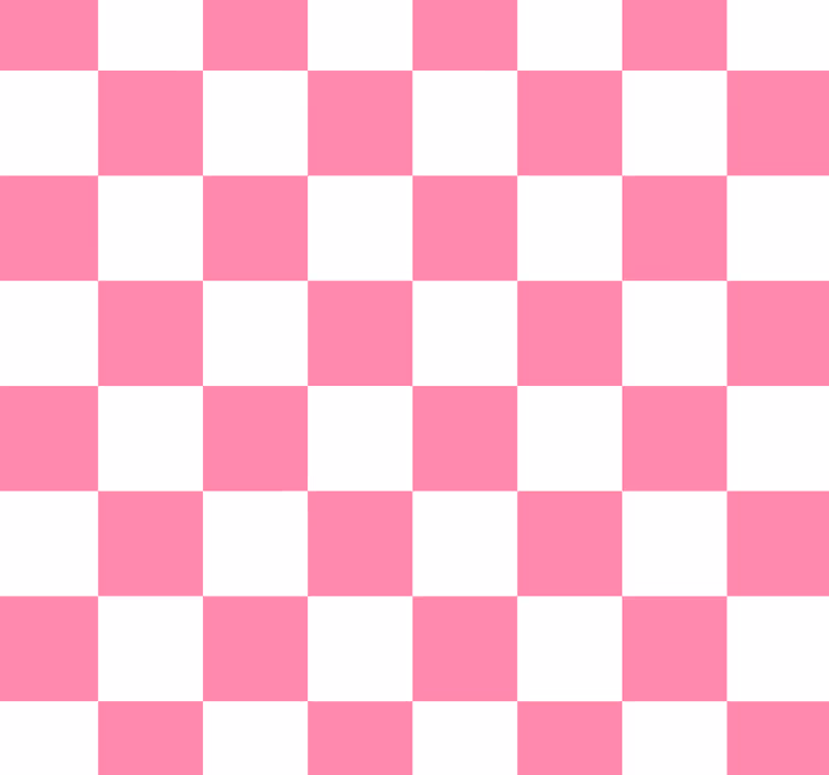 Pink checked roller blind for kitchen window - TenStickers