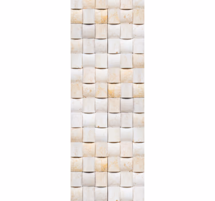 Roller blind for kitchen window 3d brick pattern - TenStickers