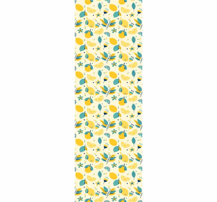 Funny lemons roller blind for kitchen window - TenStickers