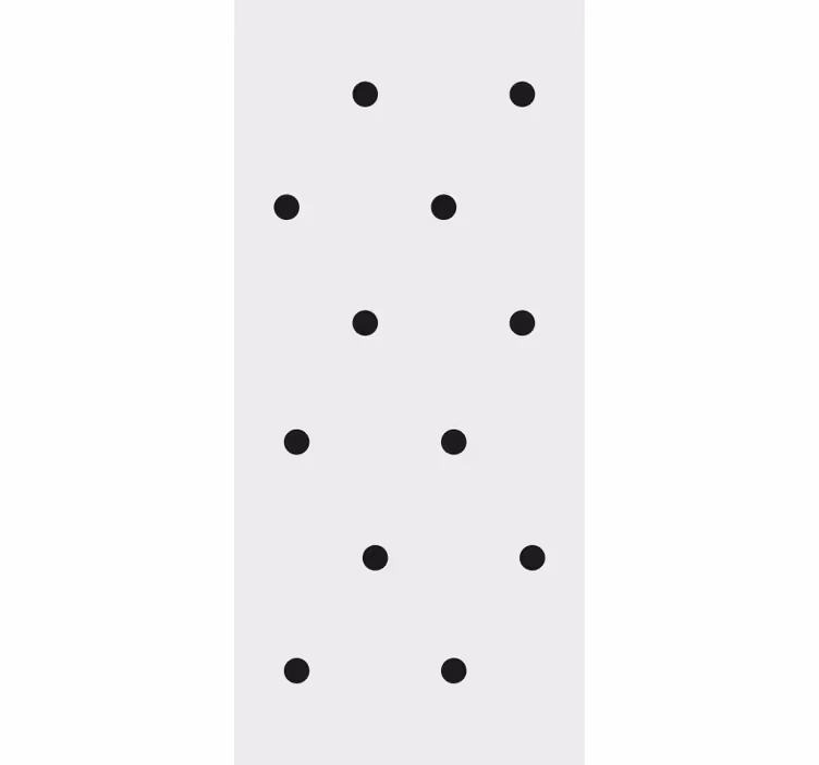 Roller blind for kitchen window in nordic black dots - TenStickers