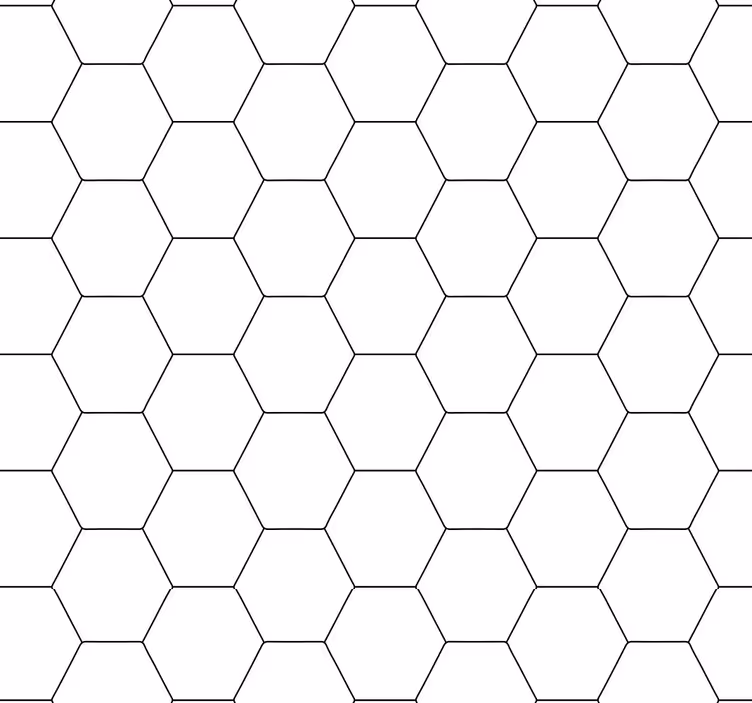 Roller blind for kitchen window in black and white honeycomb - TenStickers