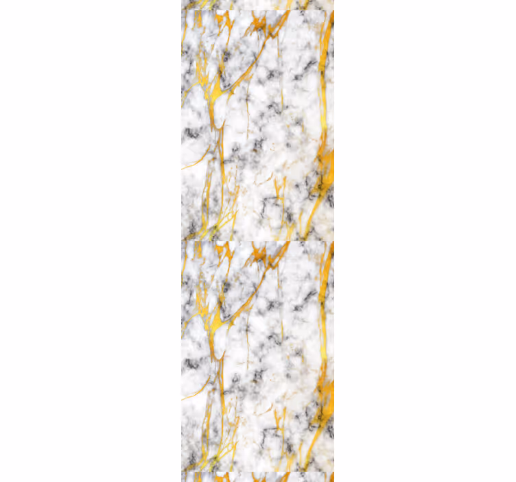 Dining room roller blinds in elegant gray and gold marble - TenStickers