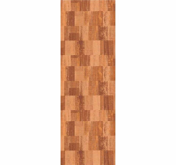 Dining room roller blinds in terracotta squares pattern - TenStickers