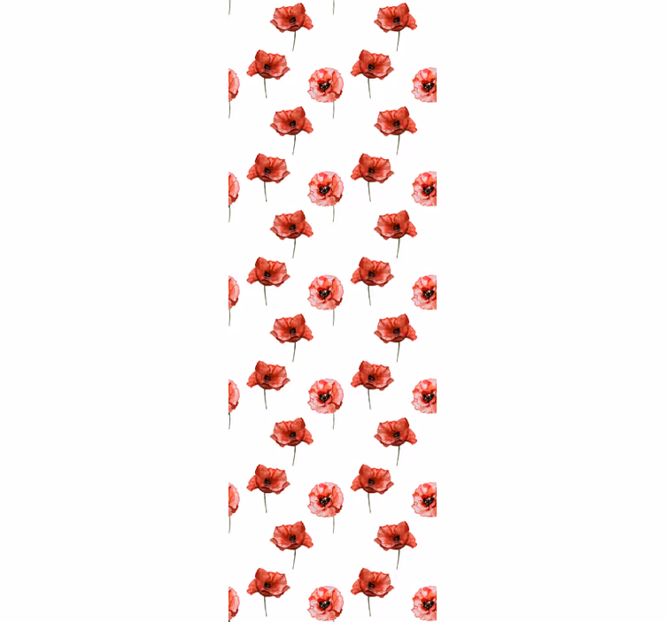 Dining room roller blinds watercolor puppies - TenStickers