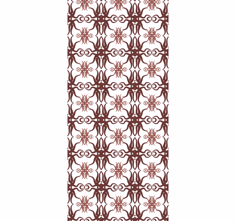 Dining room roller blinds original damask design - TenStickers