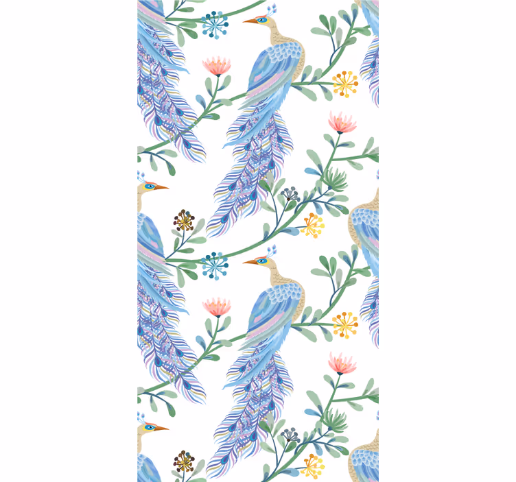 Birds in paradise dining room roller blinds - TenStickers