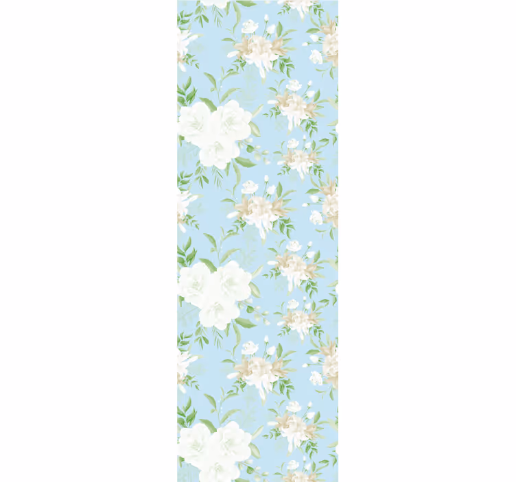 Dining room roller blinds in wild floral style - TenStickers