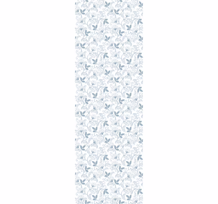 Dining room roller blinds in floral grandmillennial style - TenStickers