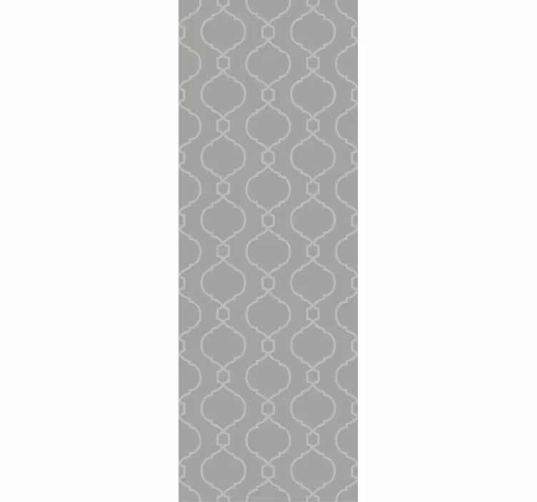 Dining room roller blinds in gray geometric design - TenStickers