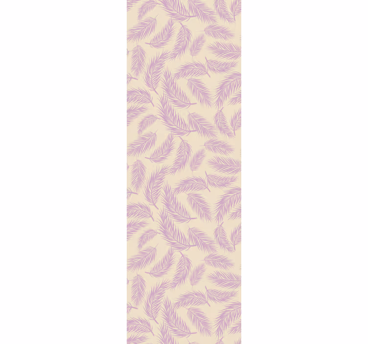 Dining room roller blinds in pink and beige tropical wild - TenStickers