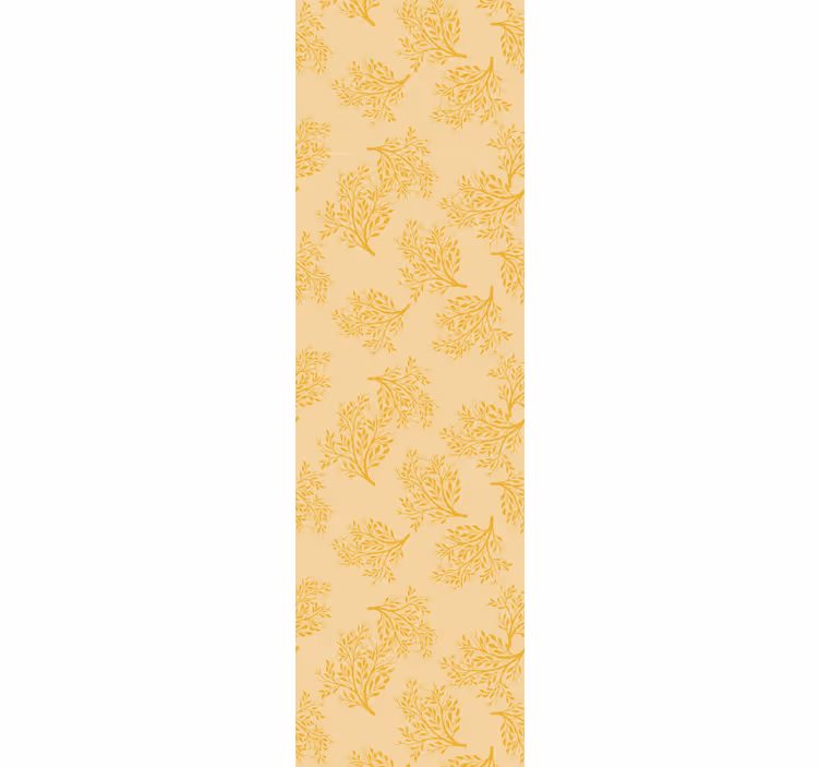 Dining room roller blinds nordic orange trees - TenStickers