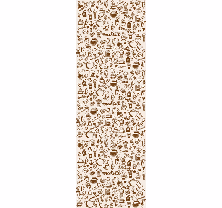 Dining room roller blinds italian coffee tradition - TenStickers