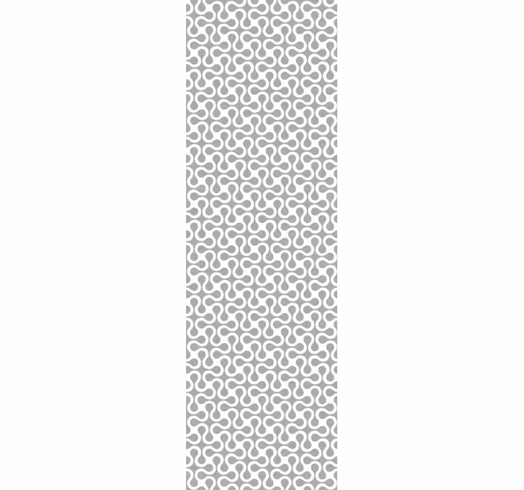 Dining room roller blinds modern white twister - TenStickers