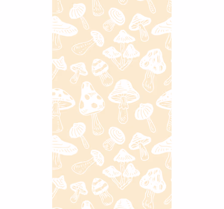 Dining room roller blinds in beige mushroom design - TenStickers