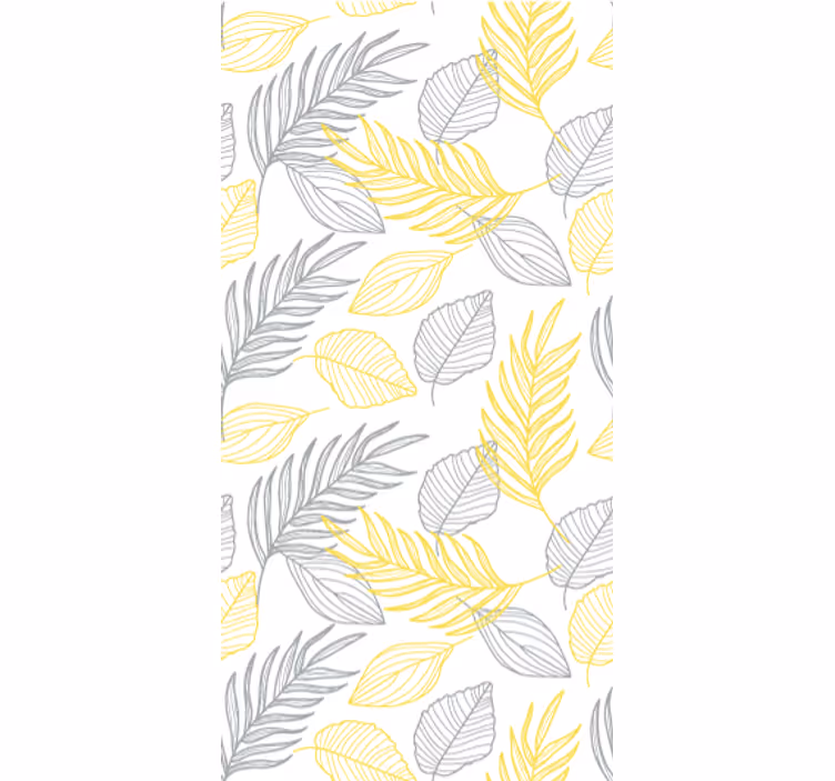Dining room roller blinds in pantone leaf design - TenStickers