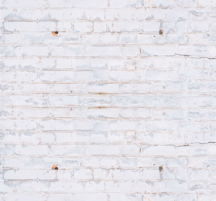 Dining room roller blinds in white brick design - TenStickers