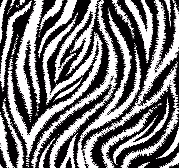 Dining room roller blinds in classic zebra pattern - TenStickers