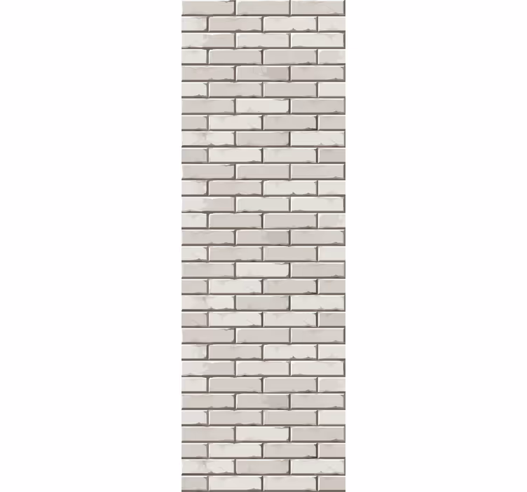 Dining room roller blinds in light brick design - TenStickers