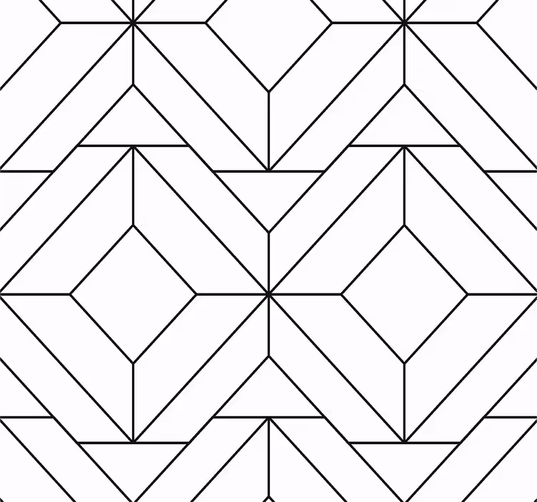 Dining room roller blinds with nordic geometric patterns - TenStickers
