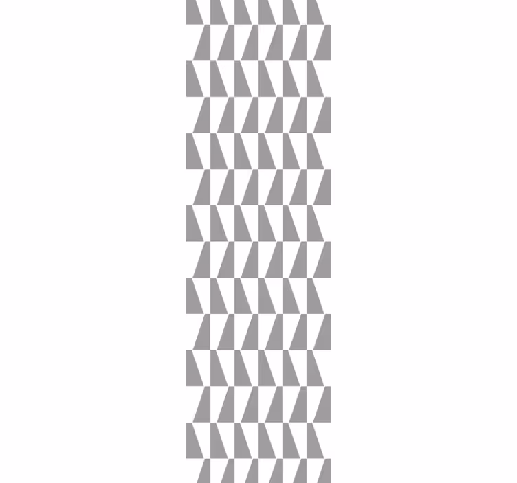 Dining room roller blinds in gray triangles - TenStickers
