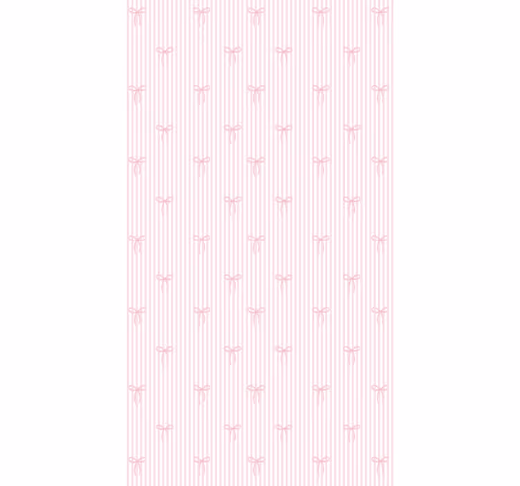 Kids roller blind in pink stripes and bows - TenStickers