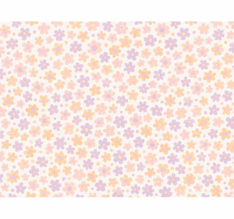 Kids roller blind small pastel flowers - TenStickers