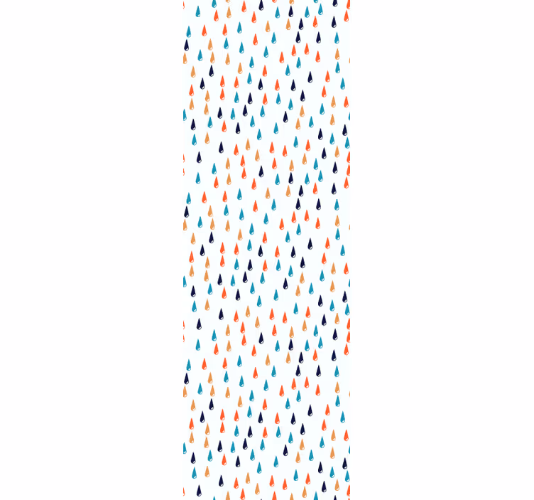 Kids roller blind colorful raindrops - TenStickers