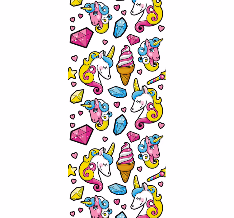 Kids roller blind unicorn fantasy design - TenStickers
