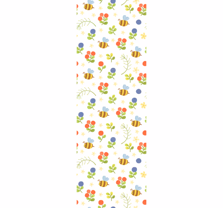 Kids roller blind bee garden design - TenStickers