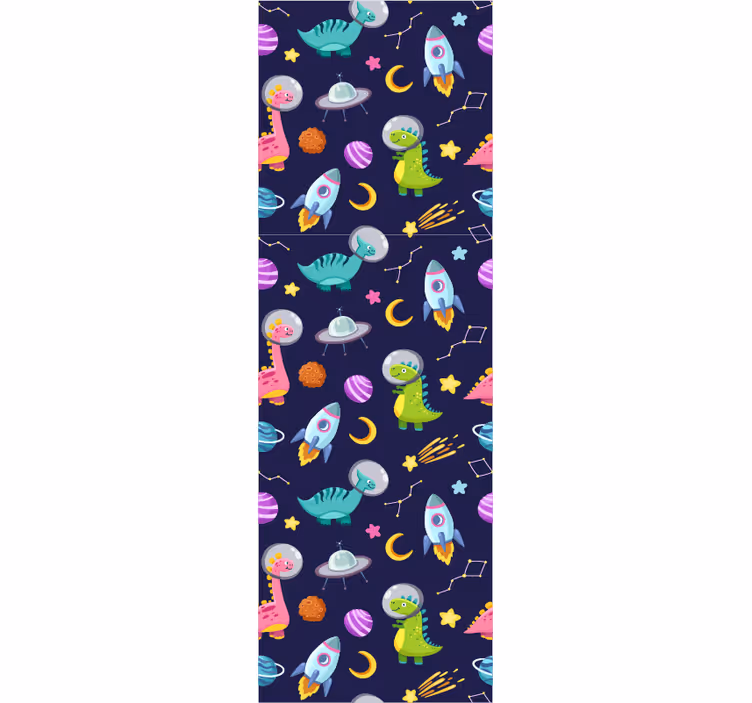 Kids roller blind space adventure theme - TenStickers
