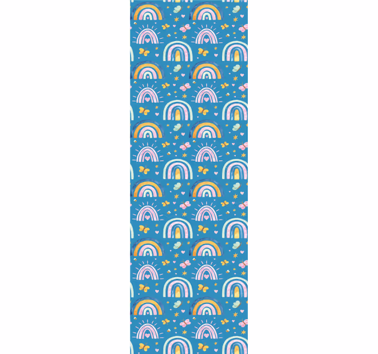 Kids roller blind butterfly rainbow design - TenStickers