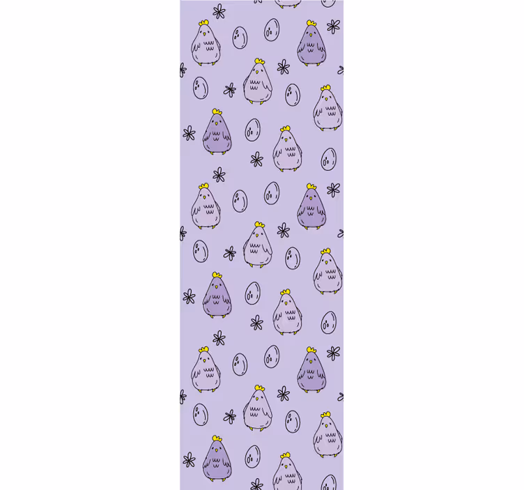 Kids roller blind chick pattern design - TenStickers