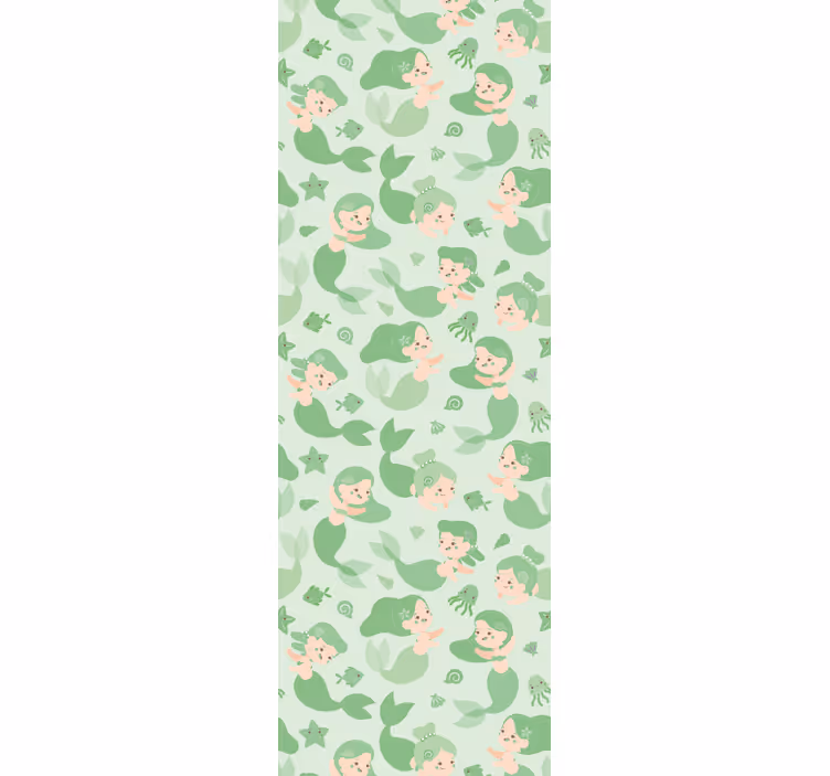Kids roller blind playful mermaids design - TenStickers