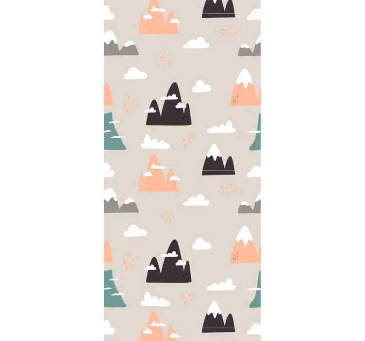 Kids roller blind mountains pattern - TenStickers