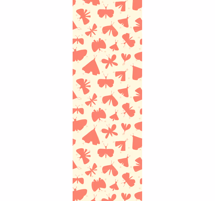 Kids roller blind abstract pink butterfly pattern - TenStickers