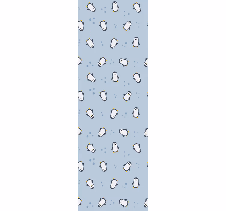 Kids roller blind seamless penguin pattern - TenStickers